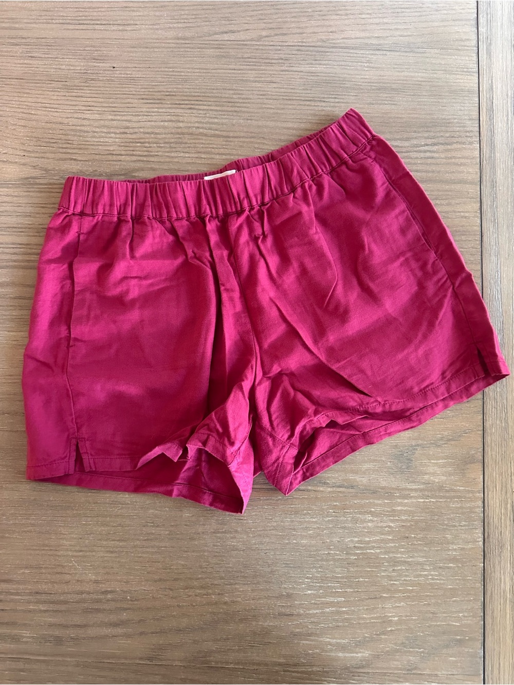 Madewell Raspberry Cotton Pull On Shorts Elastic Waist Size Small